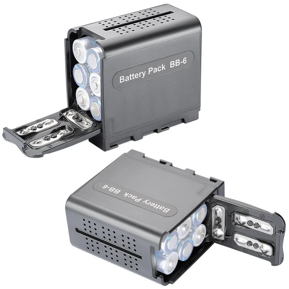 Neewer 6 шт аа аккумулятор, упаковка Замена Мощность как NP-F970 F550 для Neewer 308C/TTV-204/Pad-22 и Другое светодиодный видео