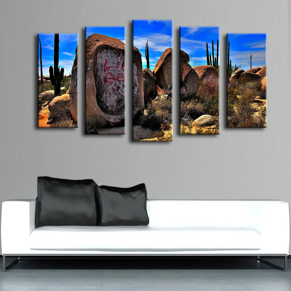 Modern Art Oil Paintings Canvas Print Wall Unframed Pictures Animal Style 5PCS 