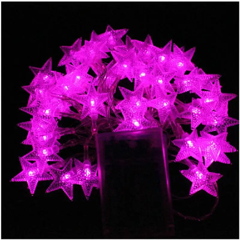 1m 2m 3m 4m 5m 10m 20m five-pointed star AA battery LED string waterproof Christmas wedding New Year party decoration light 1m 2m 3m 4m 5m 10m 20m five-pointed star AA battery LED string waterproof Christmas wedding New Year party decoration light