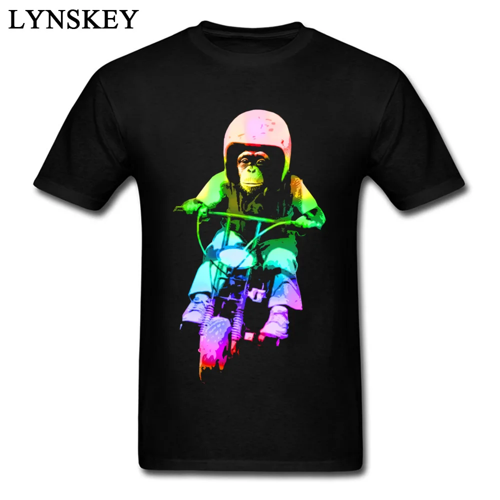 MOTO CHIMP Fashion Neon Colorful Animal Printed Men's T-shirts Short Sleeve Black Tops &amp Tees Merry Christmas | Мужская одежда