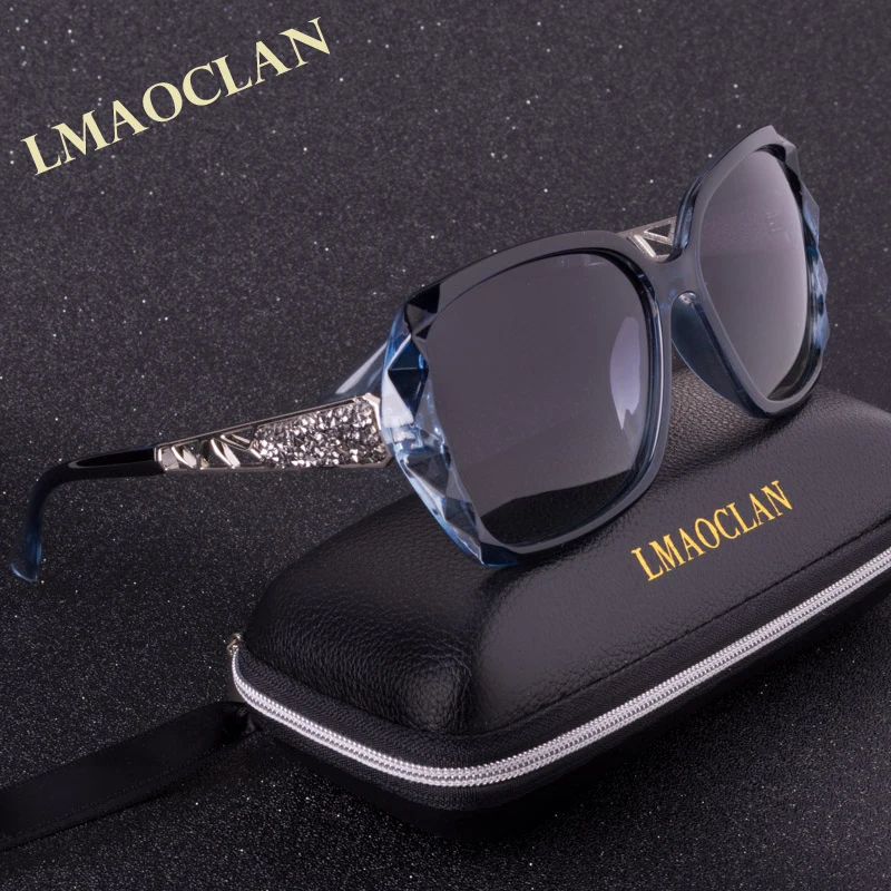 Элитный бренд дизайн HD поляризованных солнцезащитных очков Для женщин Дамы Негабаритных квадратные градиентные солнцезащитные очки женские очки Óculos UV400