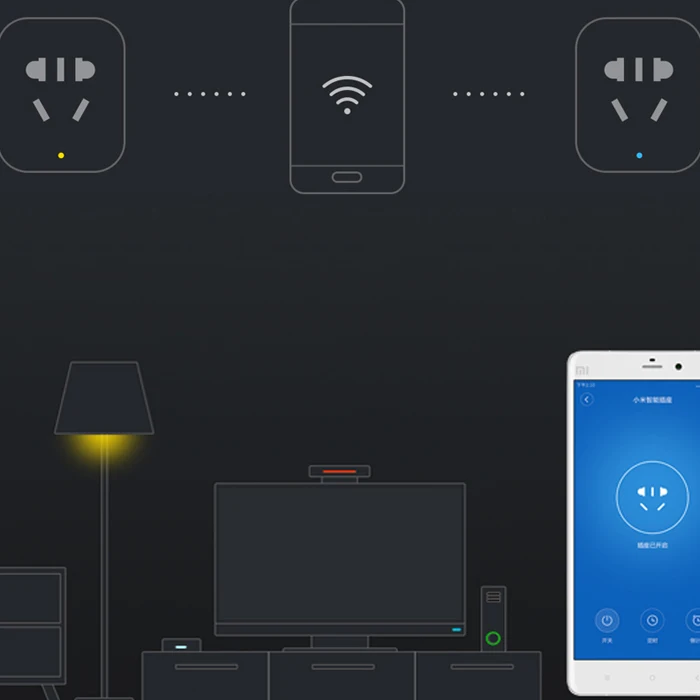 Original Xiaomi Mi Smart WiFi Socket APP Remote Control Timer Power Plug for Electrical Appliance