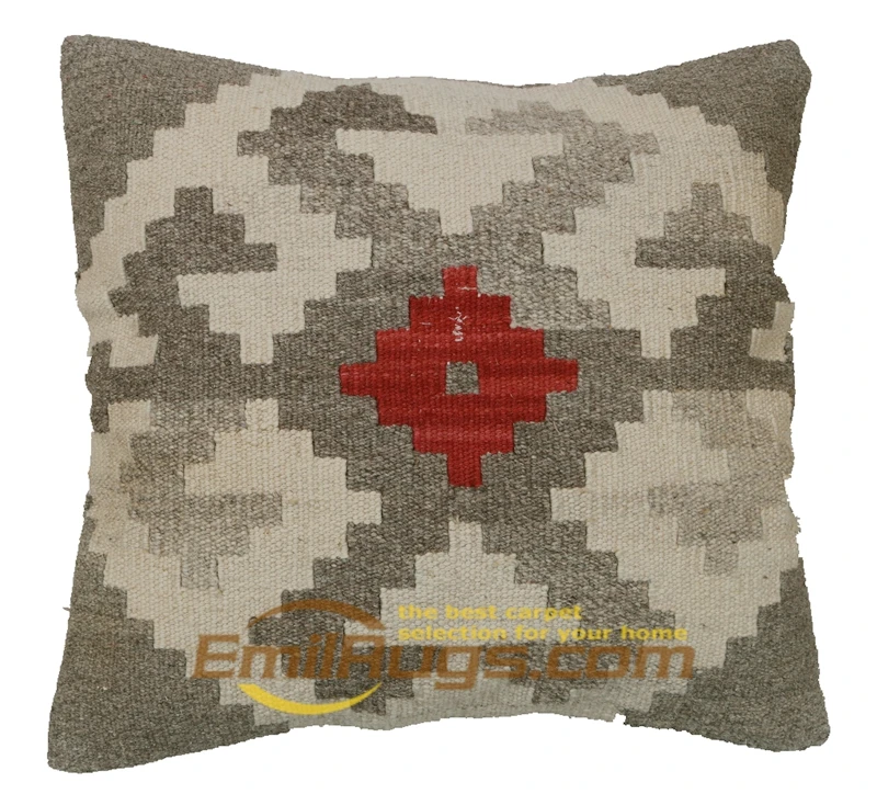 

Handmade Kilim Natural Handmade Wool Decorative Fleece Pillow Nordic Pillow Design Square Pillow Cover Cushion Case Toss Pillow