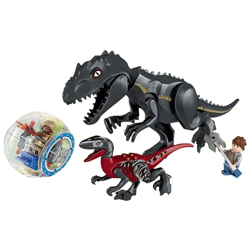 Legoings мир Юрского периода 3 динозавры Dilophosauru цифры Building Block игрушечные лошадки