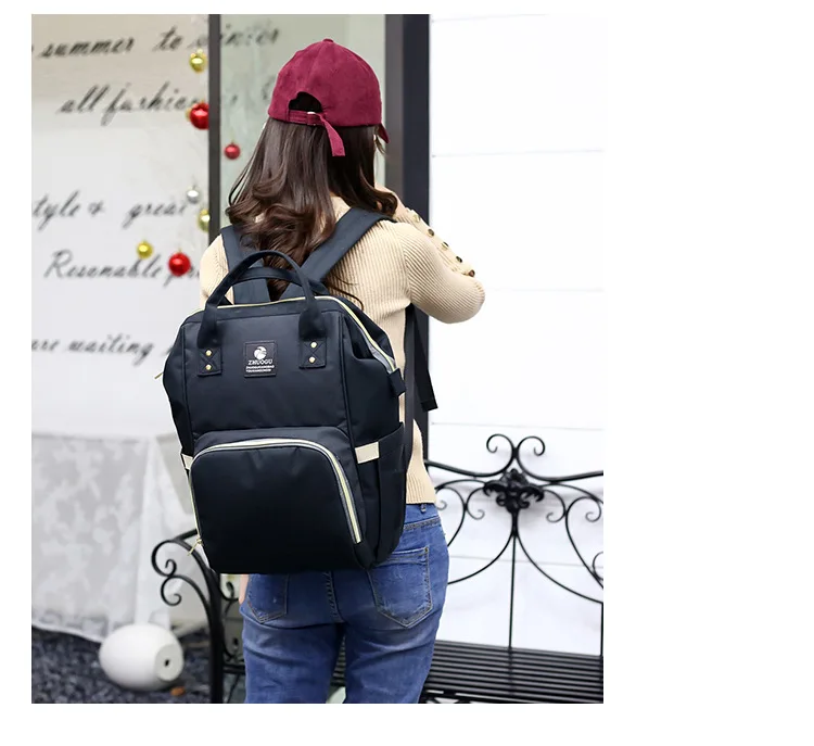 Fashion Mummy Diaper Bag Backpack Multifunction Maternity Nappy Bag Large Capacity Waterproof Travel Mom Organizer For Baby Care (21)