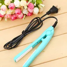 1 шт., американский штекер, щипцы для завивки, инструменты для укладки, высокое качество, мини керамический Уход за волосами, выпрямитель для завивки волос, плоский утюжок, Перманентная шина, турмалин