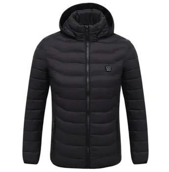 

New Motorcycle Jacket Men Autumn Winter USB Infrared Heating Jacket Moto Jacket Thermal Motorbike Riding Jacket Hooded