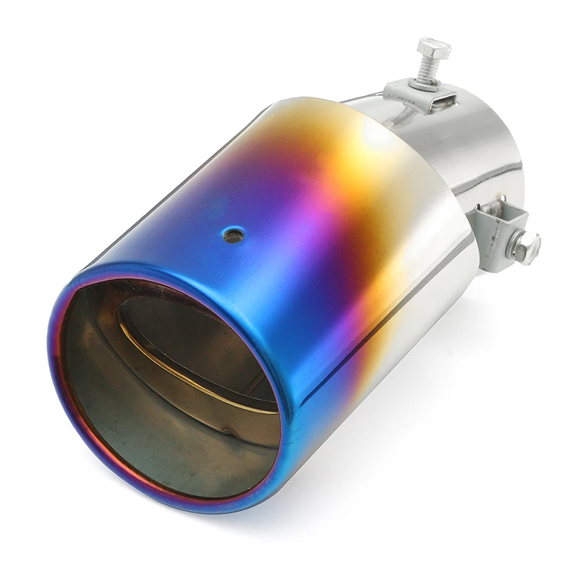 Universal Car Exhaust Pipe Tip Muffler Stainless Steel Blue Auto SUV | Автомобили и мотоциклы