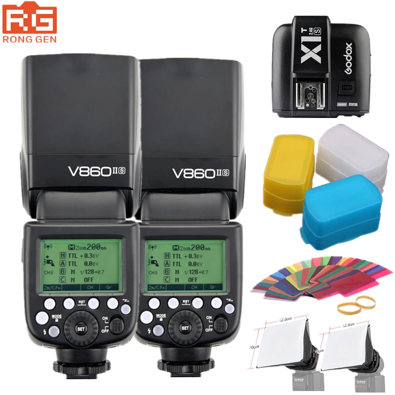 

Godox V860IIS 2.4G Wireless GN60 HSS 1/8000s TTL Flash Speedlite + X1T-S Trigger for Sony DSLR A7II A7RII A58 A6000 A6300 Camera