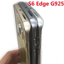 Для samsung Galaxy S6 Edge G925 G925F G925A G925I G925V G925W8 средняя рамка Корпус Шасси рамка объектив камеры sIM лоток