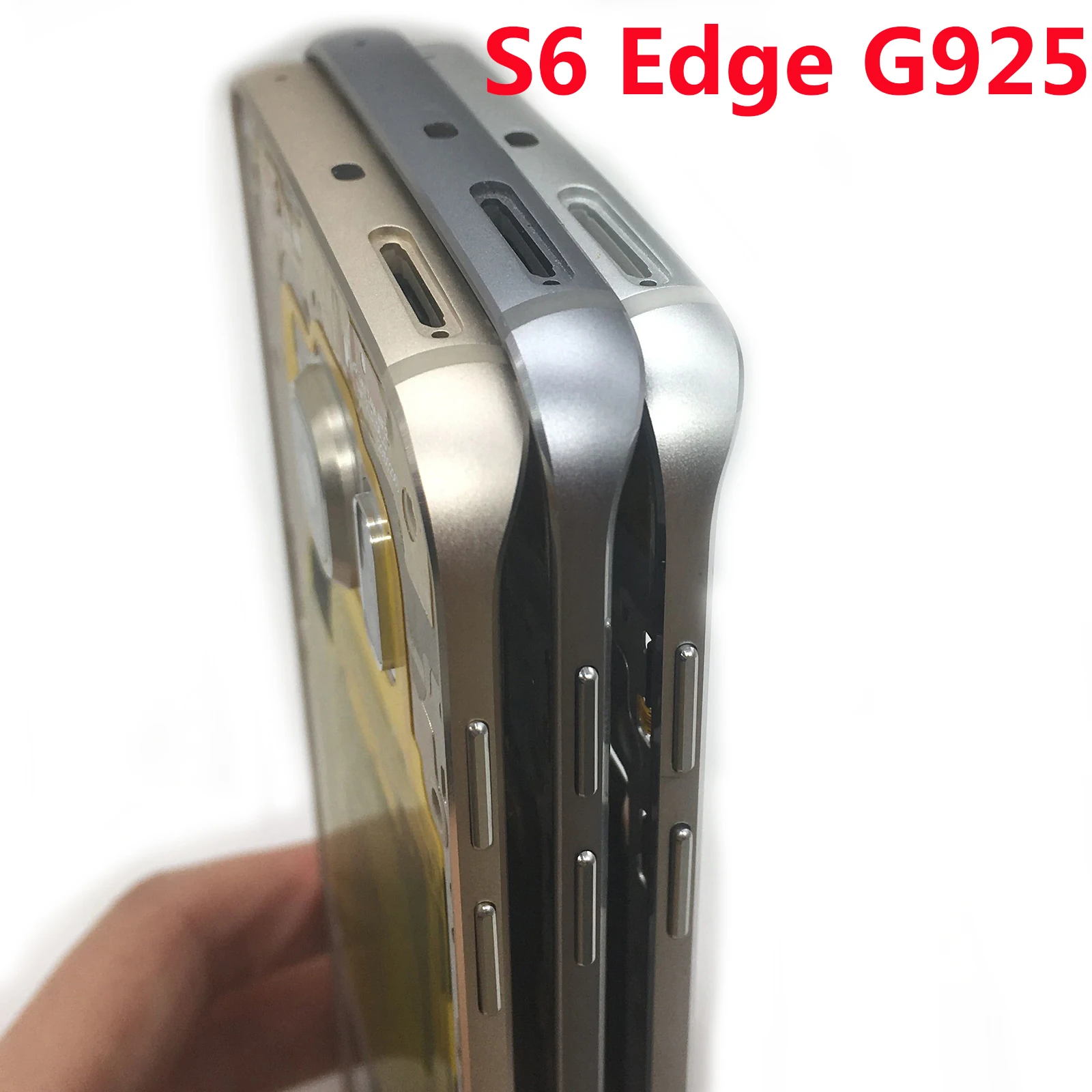 Для Samsung Galaxy S6 Edge G925 G925F G925A G925I G925V G925W8 средняя пластина рамка Корпус камера