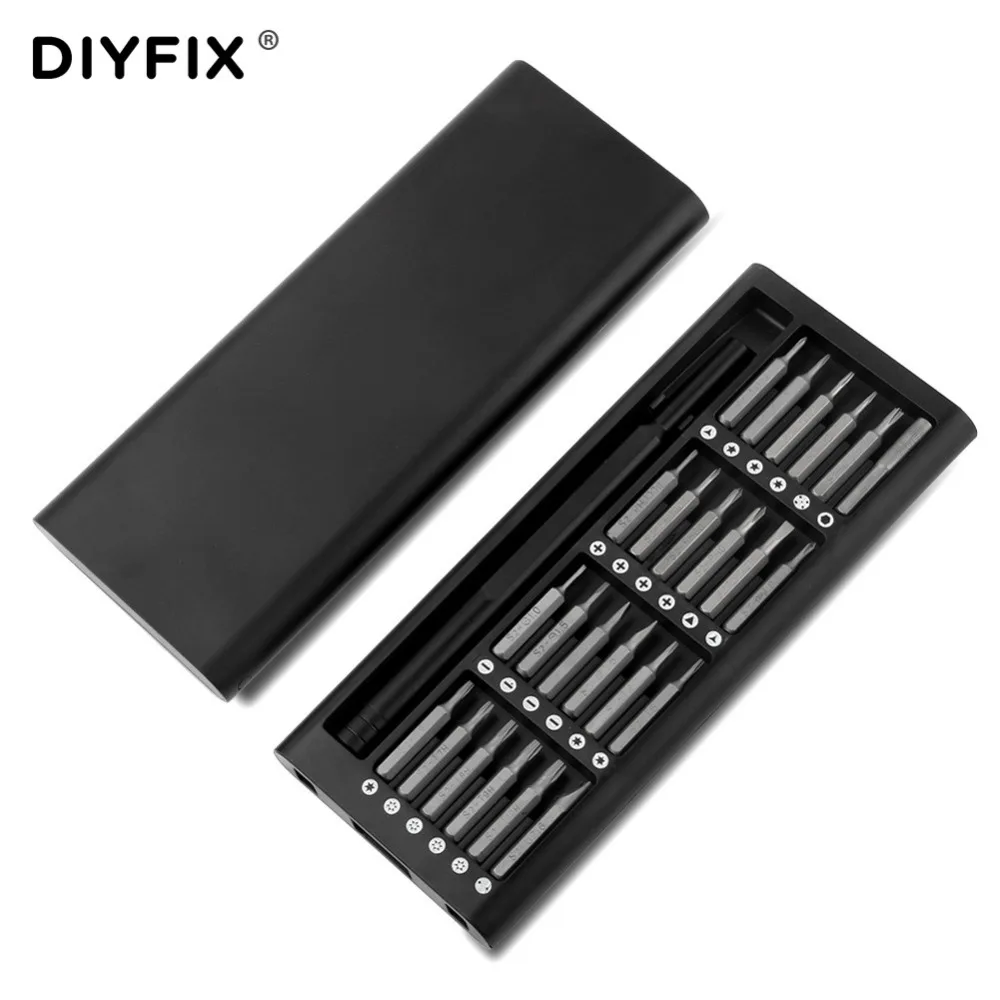 Набор прецизионных отверток DIYFIX с 24 магнитными отвертками для iPhone Samsung xiaomi