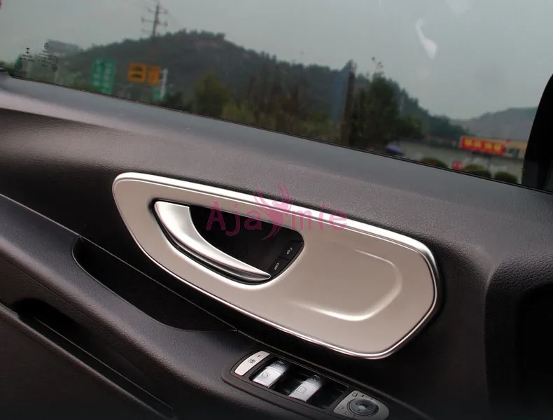 Внутренняя приборная панель AC Розетка Накладка двери аудио ручка подстаканник крышка панель для Mercedes Benz Vito W447 аксессуары
