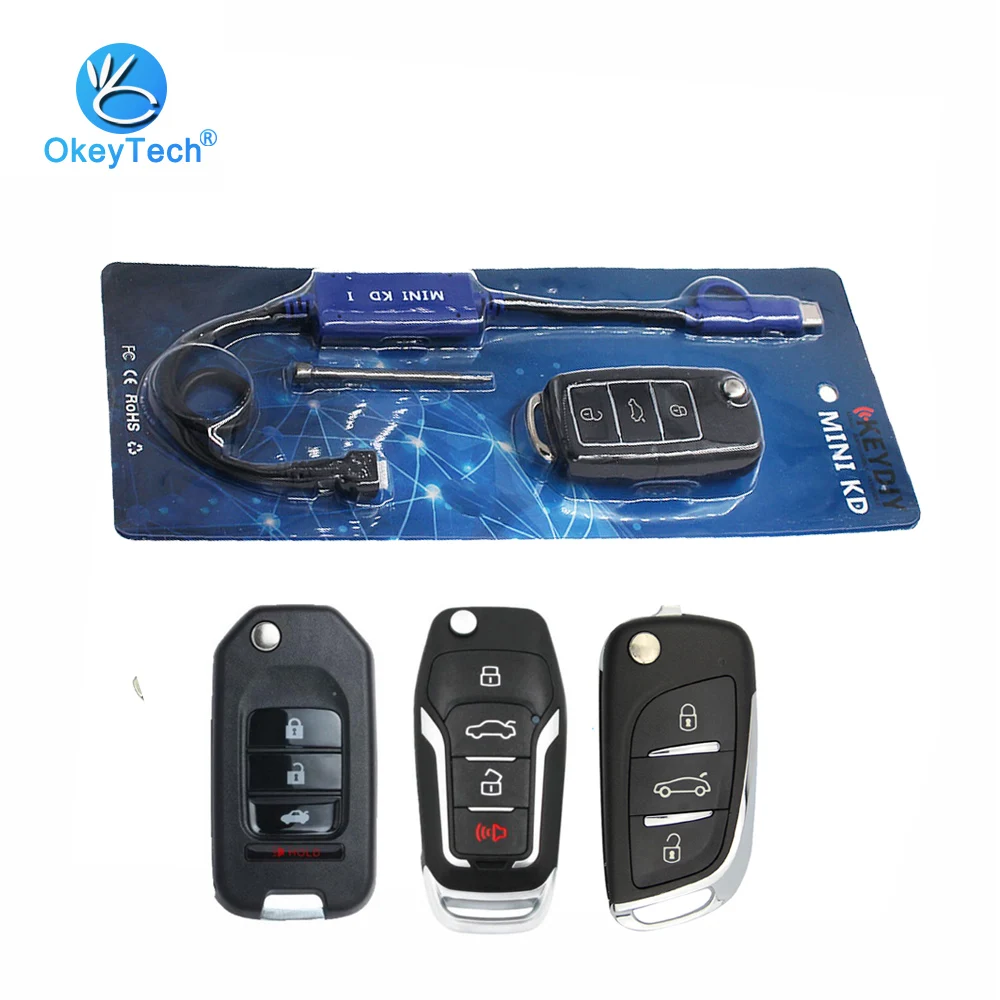 

OkeyTech Mini KD Key Generator Remote Key Support Android IOS Make More Than 1000 Auto Remotes with 4PC KD Remote Key Programmer