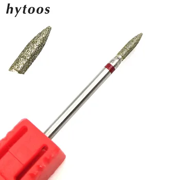 

HYTOOS Spear Diamond Nail Drill Bit 3/32" Rotary Burr Manicure Cutters Tools Electric Drill Accessories Nail Mills-GD0208D