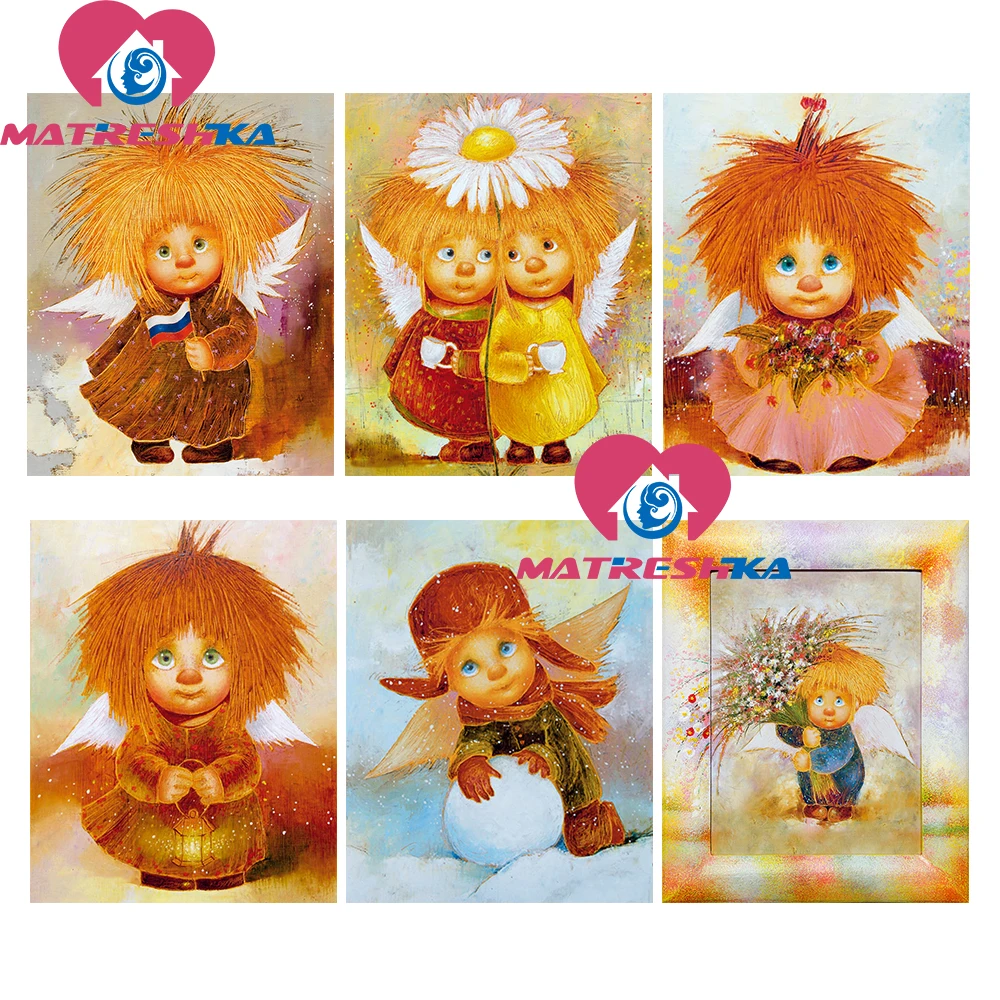 

5d diamond painting full drill square picture of rhinestones diamond embroidery sale diamond mosaic angel diamond art