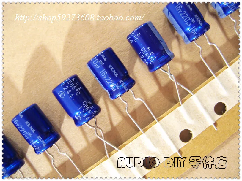 

2020 hot sale 30PCS/50pcs ELNA blue robe RE2 Series 220uF/16V electrolytic capacitor (Thailand origl box) free shipping