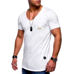 Мода Slim Fit Для мужчин прохладный футболка бренд Commodore 64 летние короткие sleeve100 % хлопок v-образным вырезом Футболка с принтом Летняя одежда