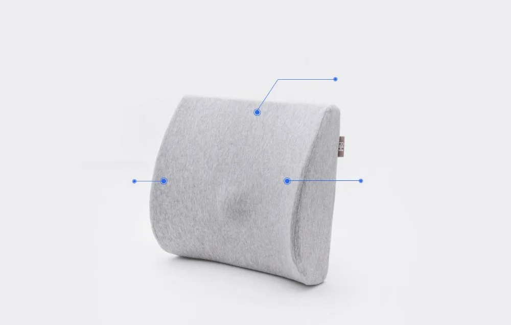 Xiaomi 8H поясничная подушка поддержка спины массажер поясная подушка с эффектом памяти подушка защита позвоночника талия для автомобиля офис D5