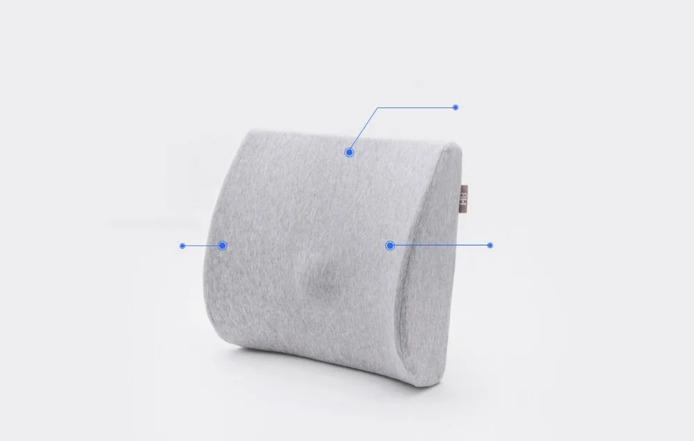 Xiaomi 8H Lumbar Cushion Support Back Massager Waist Cushion Pillow Memory Foam Pillow Protect Spine Waist For car office home (22)