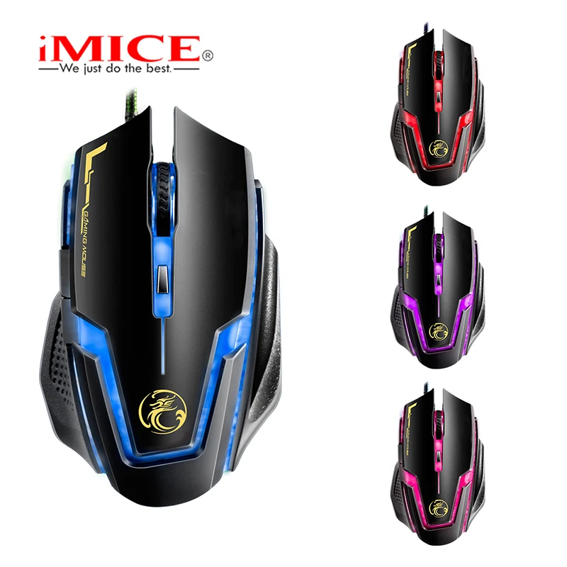 

Professional Wired Gaming Mouse 6 Button 3200 DPI LED Optical USB Computer Mouse Gamer Mice A9 Game Mouse For PC Laptop Computer