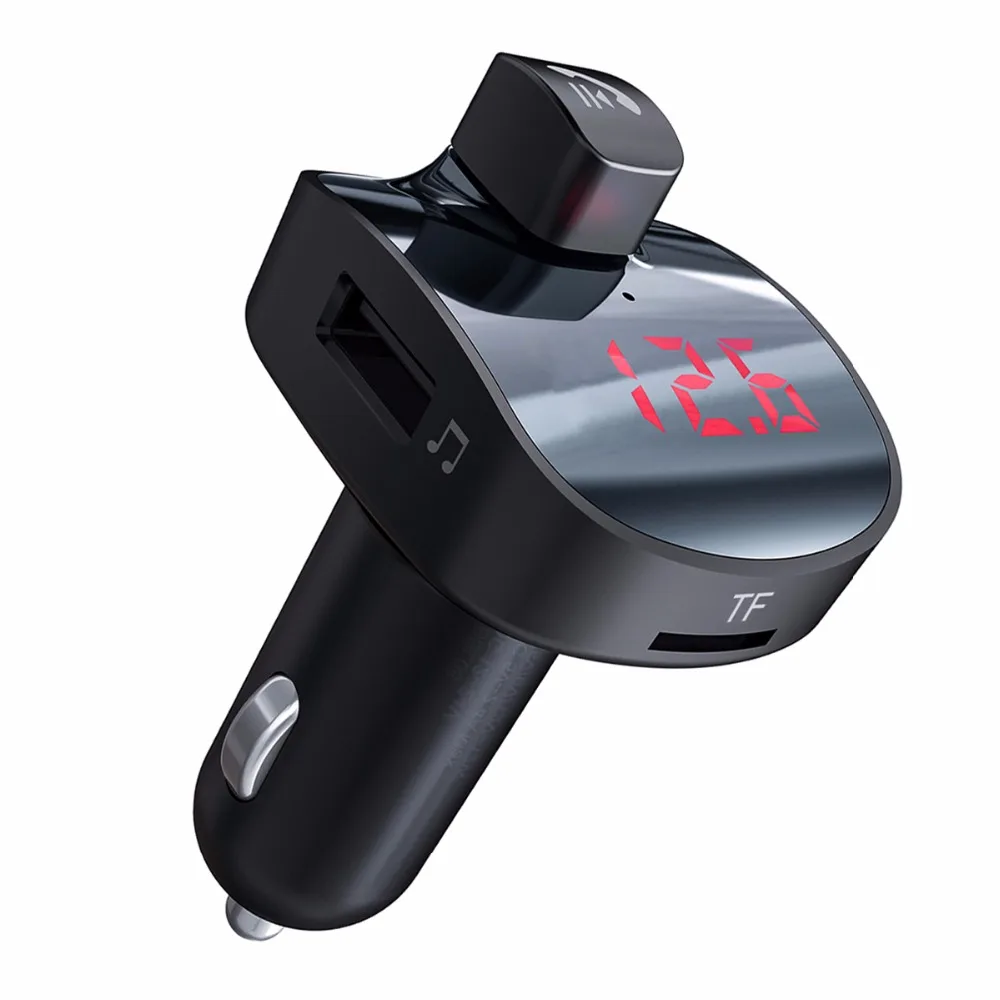 SOONHUA Беспроводной Bluetooth Автомобильный fm-трансмиттер MP3 плеер светодиодный QC3.0 Dual USB 3.1A автомобиля Зарядное устройство Micro SD TF u-диск плеера