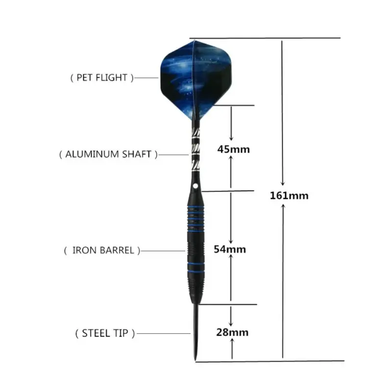 3 шт./компл. дротики со стальными наконечниками сбалансированный вес отличное сцепление вечерние бар Профессиональная игра, соревнование