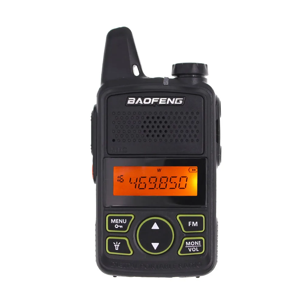 Baofeng BF-T1 мини Портативное двухстороннее радио UHF 400-470MHz 20CH FM рация с наушником или+ USB кабель - Цвет: BF-T1 Black