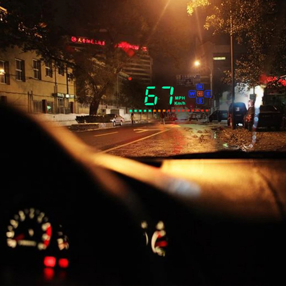 Compatible with All Car Speed Projector GPS Digital Car Speedometer A2 Electronics Head Up Display Auto HUD Windshield Projector