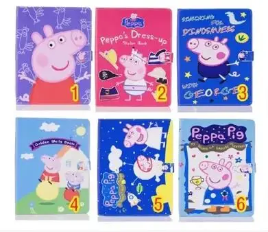 

Case for Apple ipad mini123 Piggy page tablet PU leather Cover Flip stand shell coque para