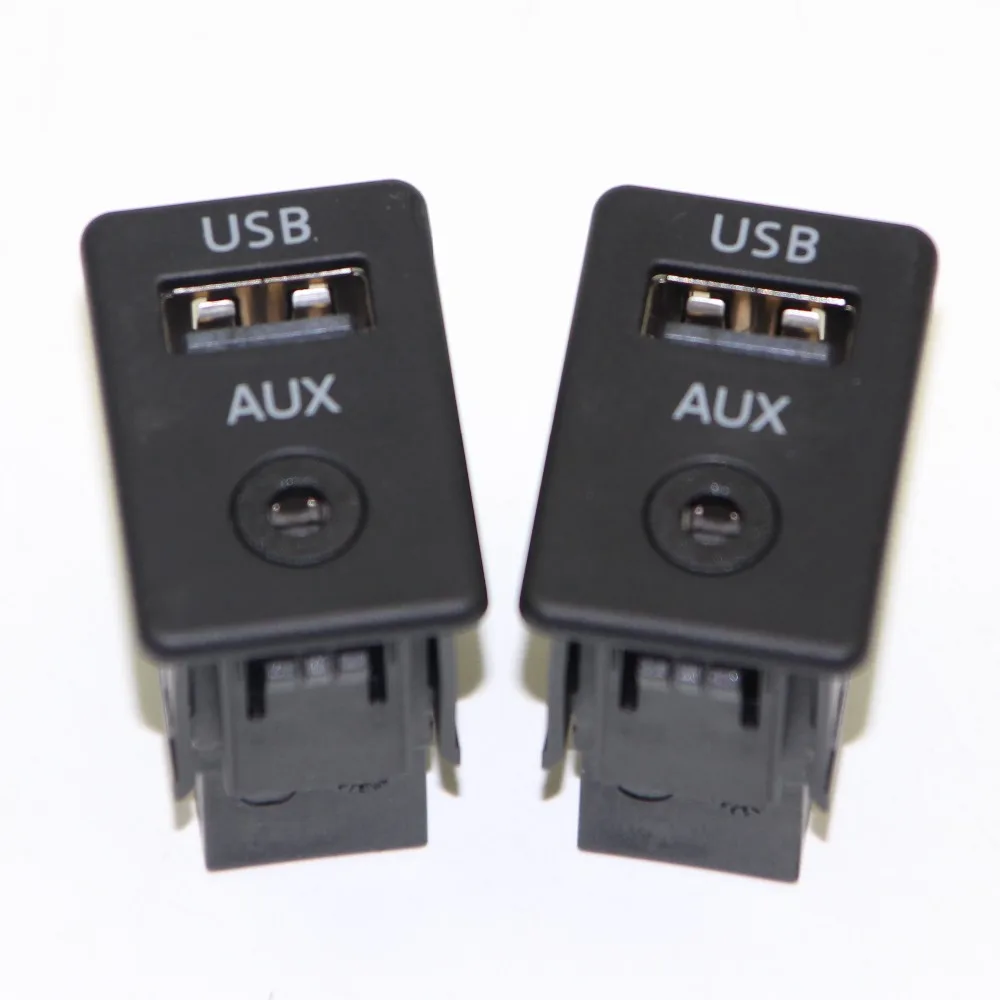 2 шт. USB и AUX аудио данных двойной переключатель гнездо для RCD510 RNS310 VW Golf MK6 Jetta MK5 3CD 035