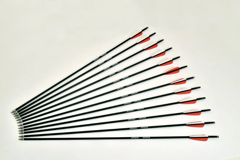 JANDAO Carbon Arrows for Archery Hunting Recurve Bow Compound Bow