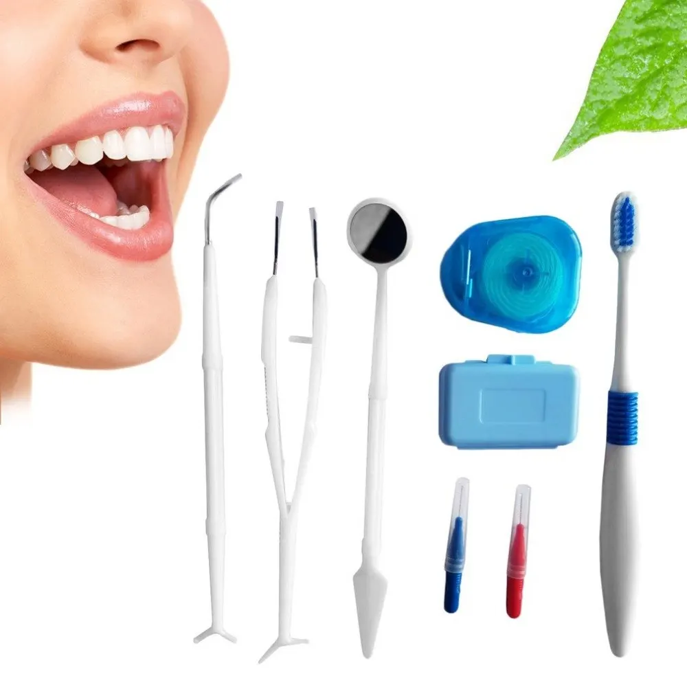 

Dental Care Tooth Brush Kit Floss Stain Tongue Tooth Cleaner Orthodontic Teeth Care Whitening Toothbrush Interdental Brush