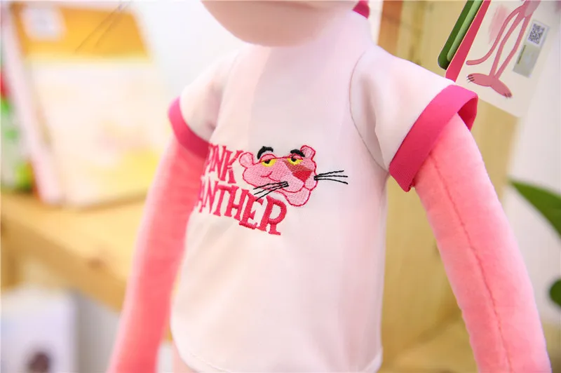 LYDBAOBO 1 шт. 55 см Kawaii футболка леопардовая Мягкая игрушка "Розовая пантера" мягкая подушка чучело кукла подарок на день рождения для детей подарок для любви