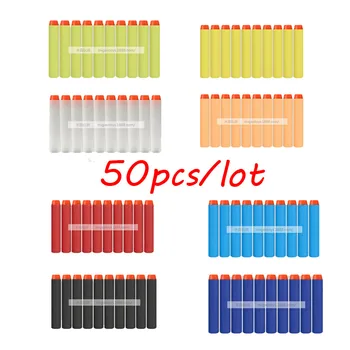 50 pcs  N-strike Elite Retaliator Series Blasters Refill Clip Darts  Bullet Air Gun Toys Outdoor Fun & Sports WJ032
