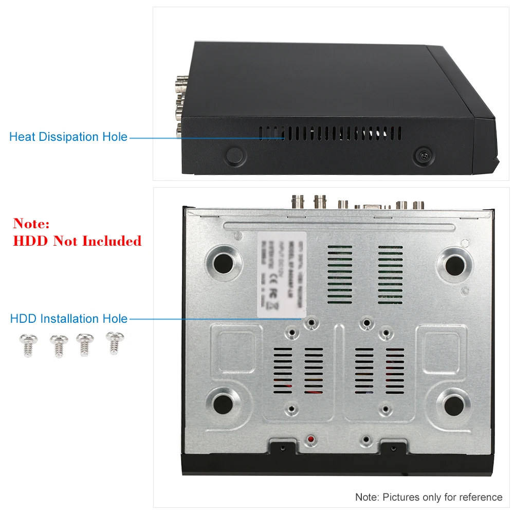 Kkmoon 4ch CCTV Системы 1080n AHD DVR 1080 P AHD 3.6 мм 4 шт. Ночное видение CCTV Камера охранных Системы наблюдения Наборы