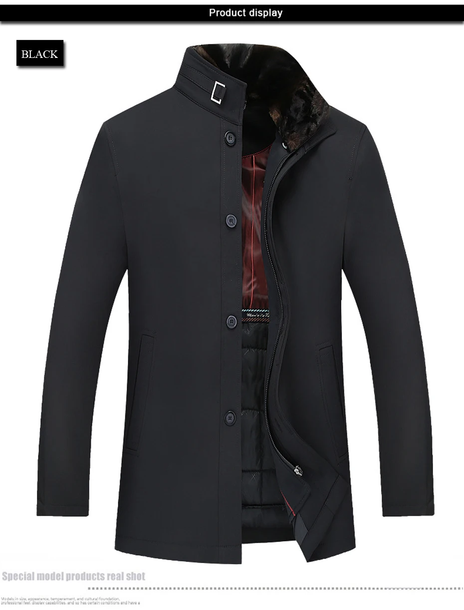 Holyrising мужские шерстяные куртки из смешанной ткани, полный зимний casaco masculino, съемный воротник, зимняя куртка, Мужская зимняя бушлат 18557-5