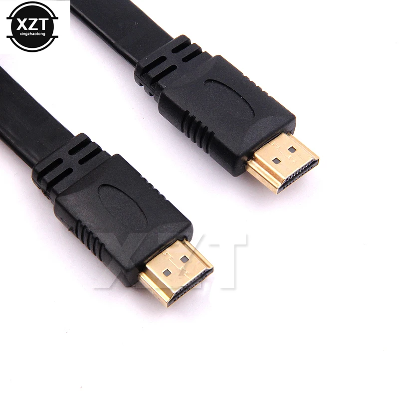 PZ горячая Распродажа V1.4 HDMI кабель AV аудио видео гибкий плоский HDMI кабель 3D 1080p плетеный кабель для HDTV lcd DVD монитор проектор