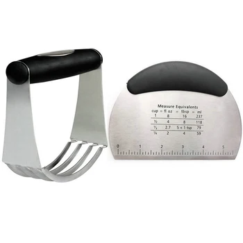 

2PCS Pastry Cutter Stainless Steel Kitchen Craft Baking Dough Blender Mixer for Cookie Cake Muffin Cutter With Blades Whisk Tool