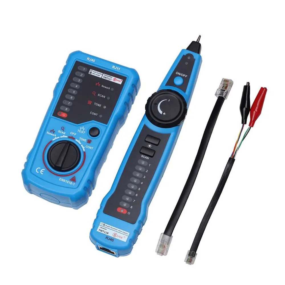 

RJ11 RJ45 Cat5 Cat6 Telephone Wire Tracker Tracer Toner Ethernet LAN Network Cable Tester Detector Line Finde
