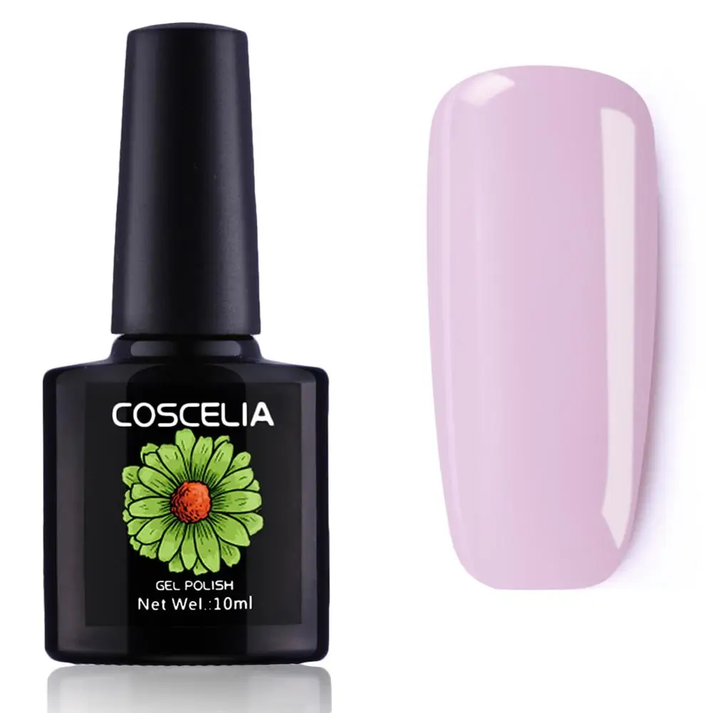 Высокое качество гель лак для ногтей DIY 80 цветов COSCELIA замочить от органических эмалей без запаха Светодиодный УФ-гель для ногтей - Цвет: 1016