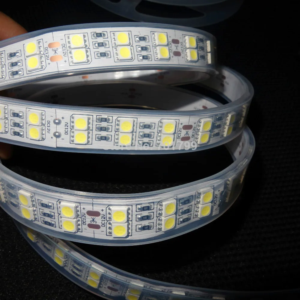 Светодиодная ленсветильник 600LED s 120led/M 5050 LED Водонепроницаемая силиконовая трубка