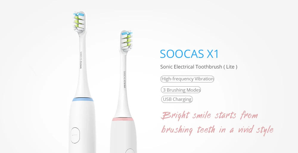 SOOCAS X1, звуковая электрическая зубная щетка, водонепроницаемая, перезаряжаемая, ультра звуковая зубная щетка, для взрослых, для путешествий, дома, для ухода за зубами