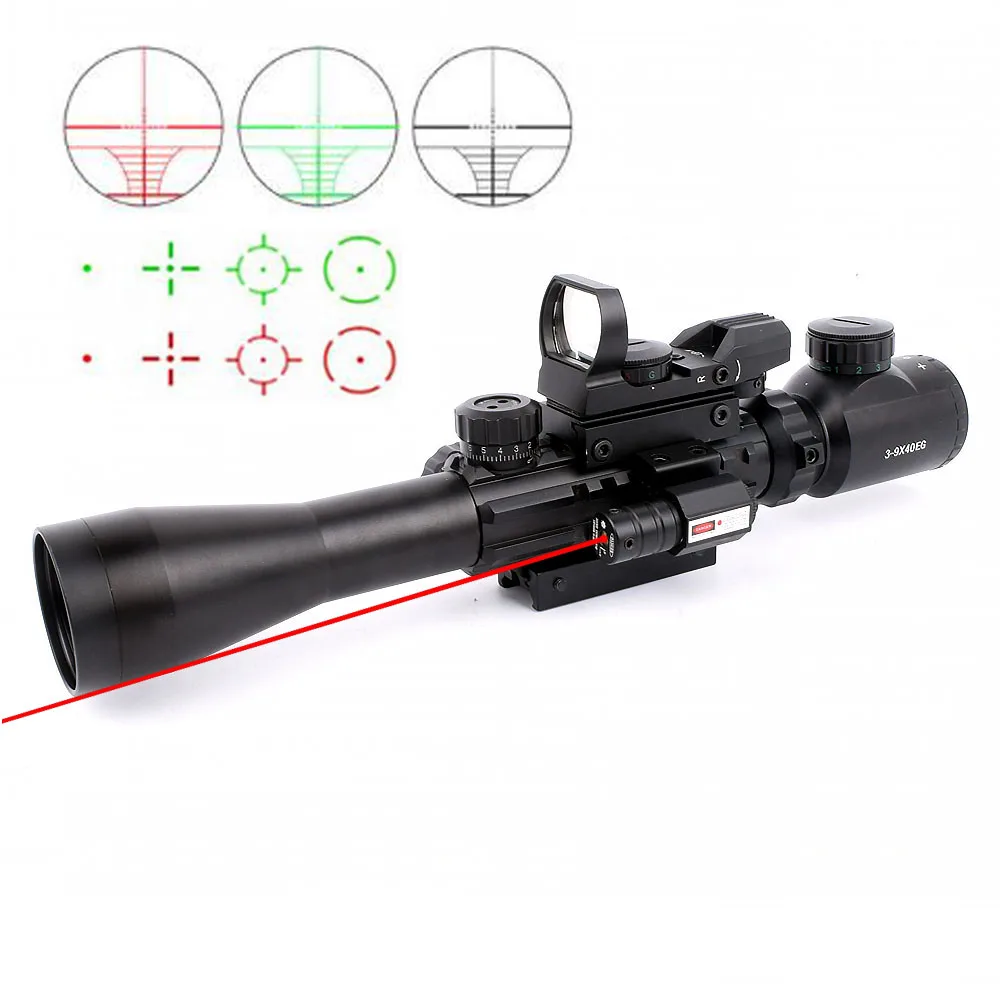 Оптический прицел 3 9x40 с ночным видением оптический подсветкой ar15 223/.308