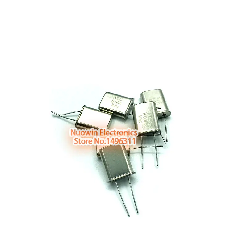 

50pcs 49U HC-49U 8MHz Error 20ppm 20pF quartz resonator