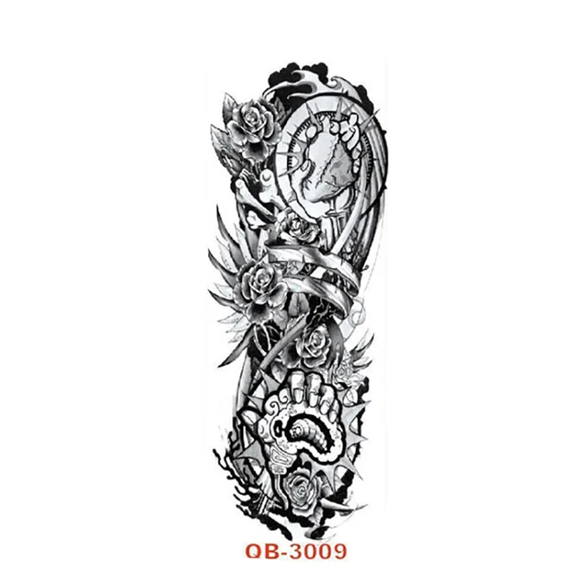 15 45cm waterproof large temporary tattoos black fake rose flower 15 45cm waterproof large temporary tattoos black fake rose flower
