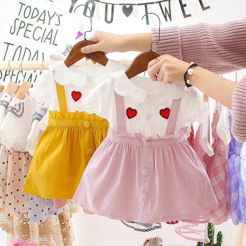 

Summer Short sleeve Baby girls Dress 2019 New style Princess Dresses Children's Cotton clothes for 0-2year kids