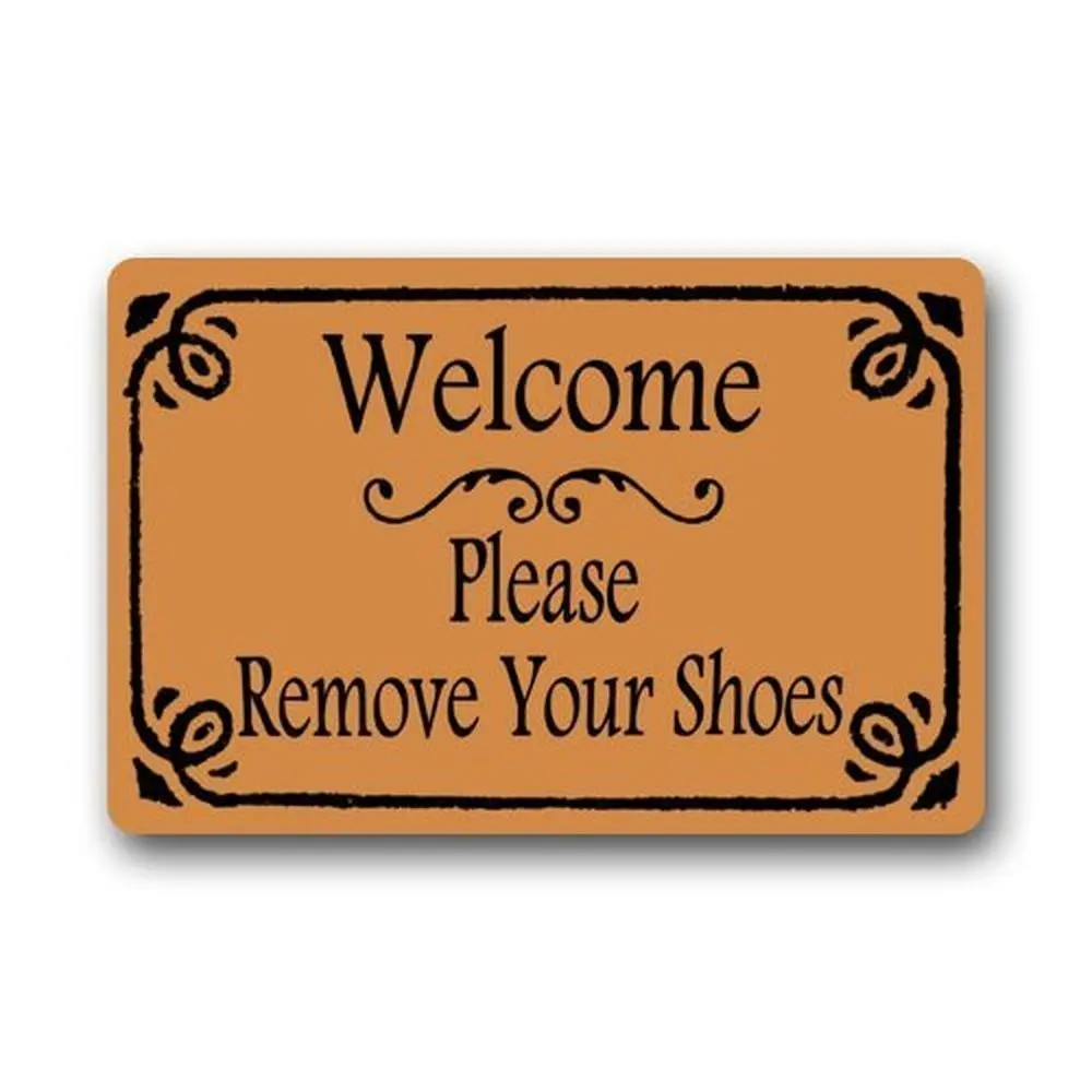 Charmhome Non Slip Rectangle Funny Quotes Welcome Door Mat Welcome