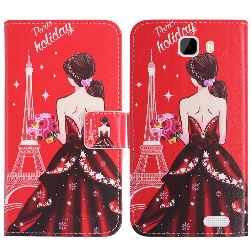 TienJueShi милый защитный кожаный чехол с рисунком для телефона Konrow easy feel easy touch Link 5 Чехол закрытый Etui