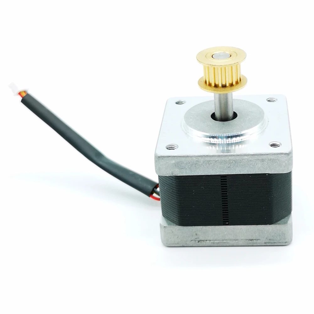 

High precision 0.9 degrees 35 stepper motor Double ball bearing Two-phase four-wire Stepper motor With MXL sync wheel